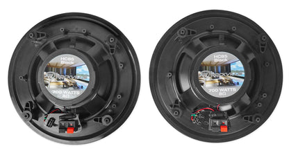 Rock Zone 8 Receiver + HC85 8" Ceiling Speakers 8-Pair Bundle