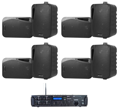 Rock Zone 8 + HP4S-8 Black 8-Pack Bundle