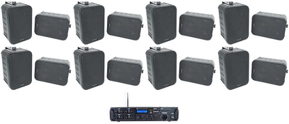 HP65S-8 Black 16-Pack + Rock Zone 8 Receiver Bundle