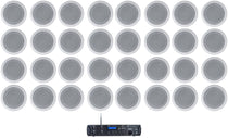 Rock Zone 8 16-Pack + HC55-16 White In‑Ceiling Speakers Bundle