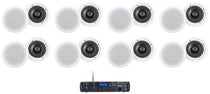 Rock Zone 8 16-Pack + HC655 White Ceiling Speakers Bundle