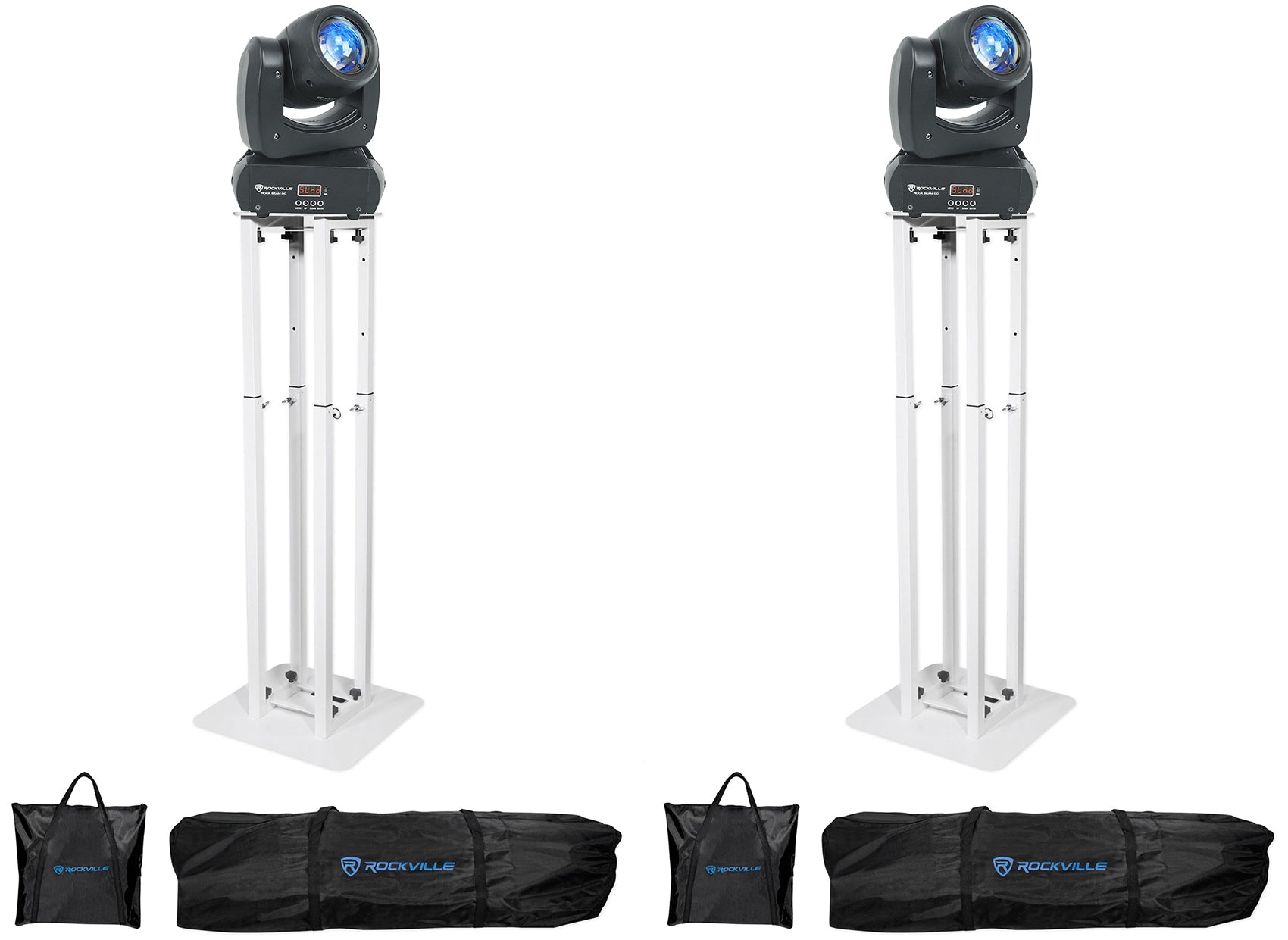 Rock Beam DC 2-Pack + RTP32W White Totems Bundle