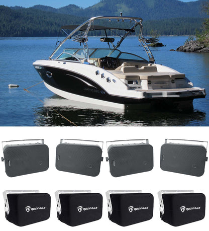 2-Pair HP65S Black+ 2-Pair RWBC65S BOAT