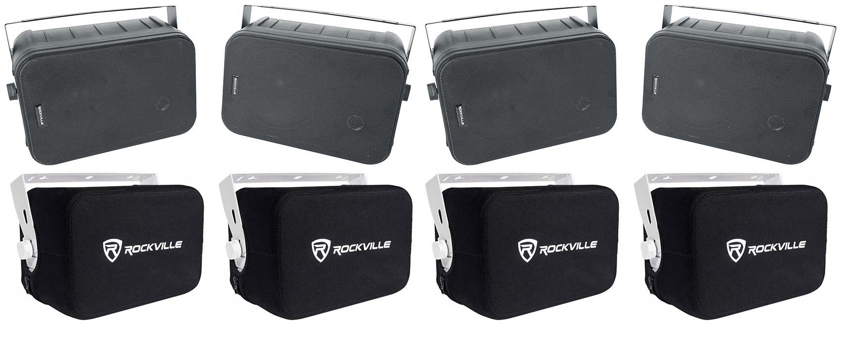 HP65S-8 Black 4-Pack + RWBC65S Covers Bundle