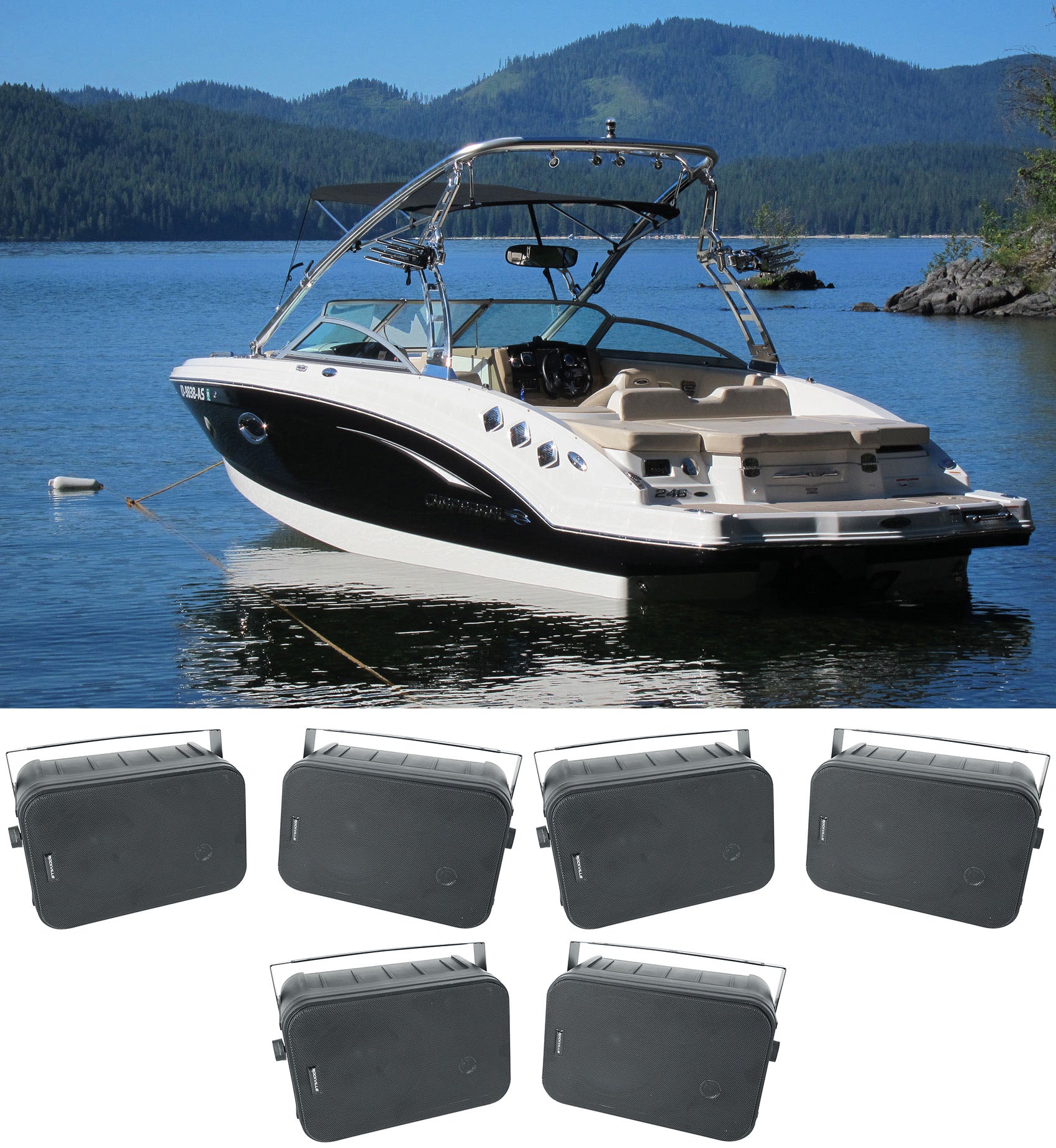 HP65S-8 Black BOAT 3-Pair