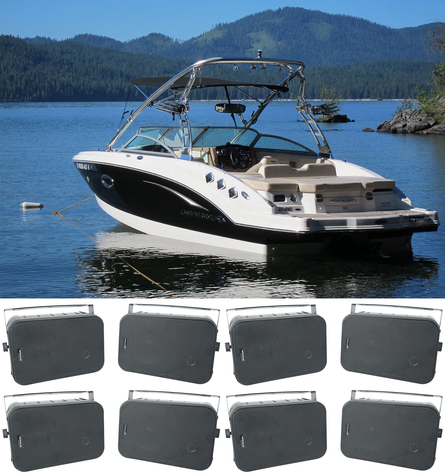 HP65S Black Boat 4-Pair