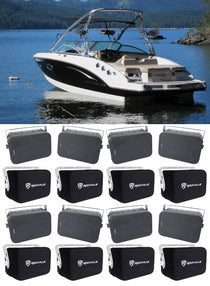 4-Pair HP65S-8 Black+4-Pair RWBC65S BOAT