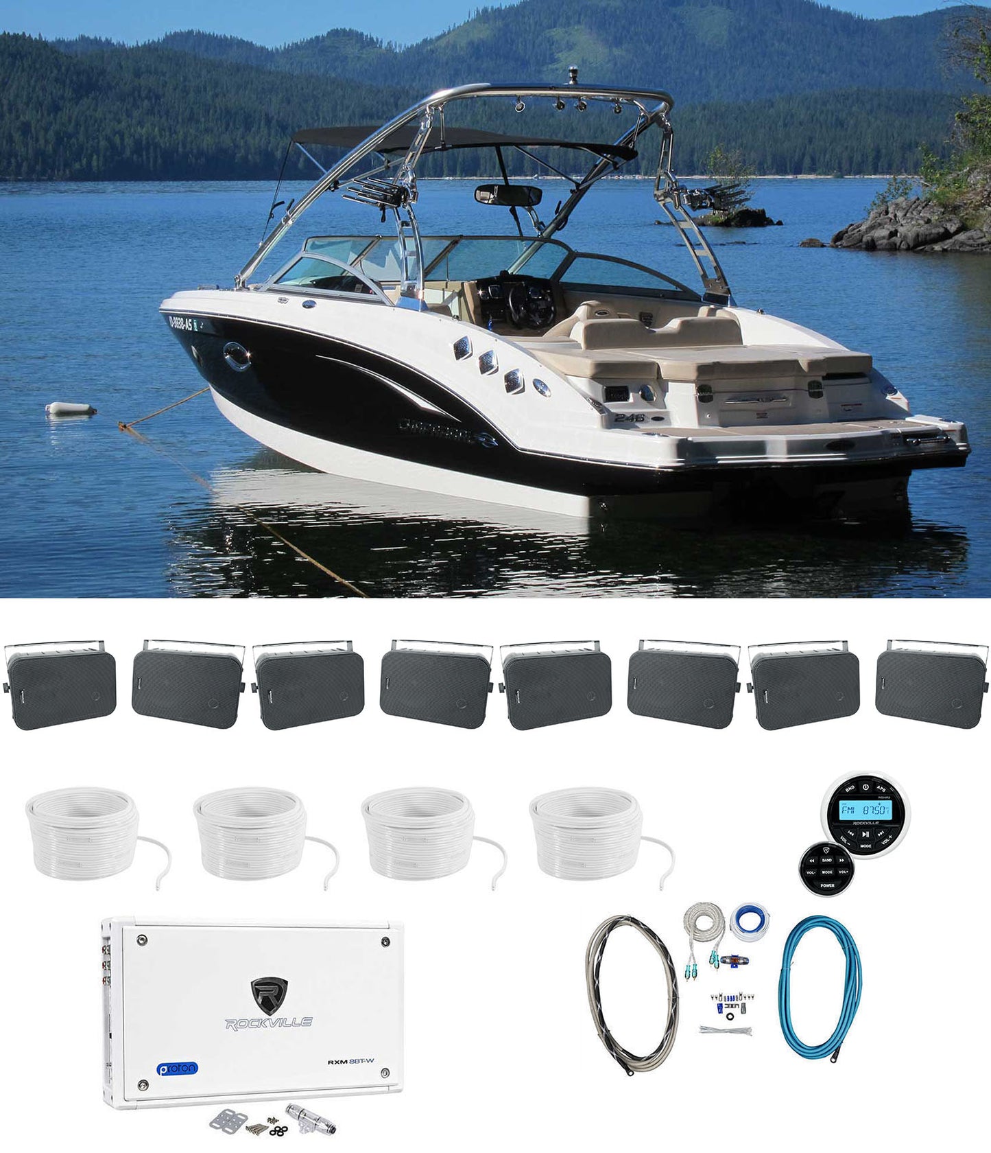 RGHR2+4-Pair HP65S Black+4 R14G50MSW BOAT