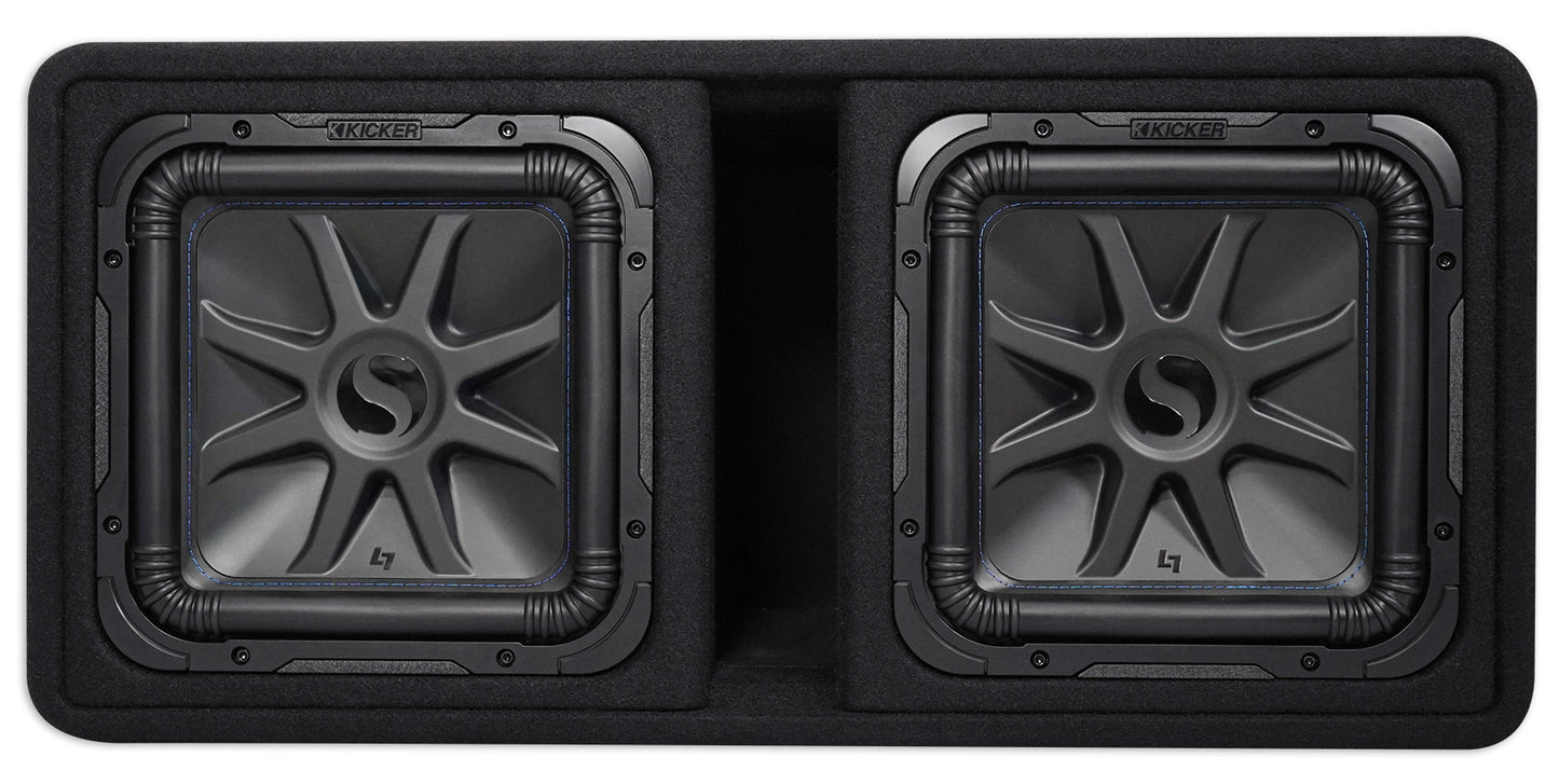 Kicker 44DL7S122 Dual 12" 3000w L7 Solo-Baric L7S Loaded Sub Enclosure 44L7S122 [Open Box]