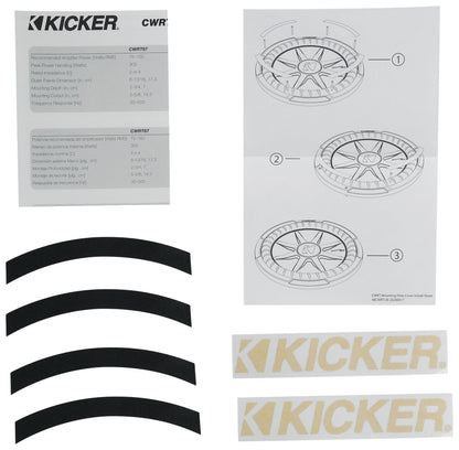 KICKER 48CWRT122 CompRT 1000w Shallow 12" Subwoofer DVC 2-ohm Car Sub COMPRT12 [Open Box]
