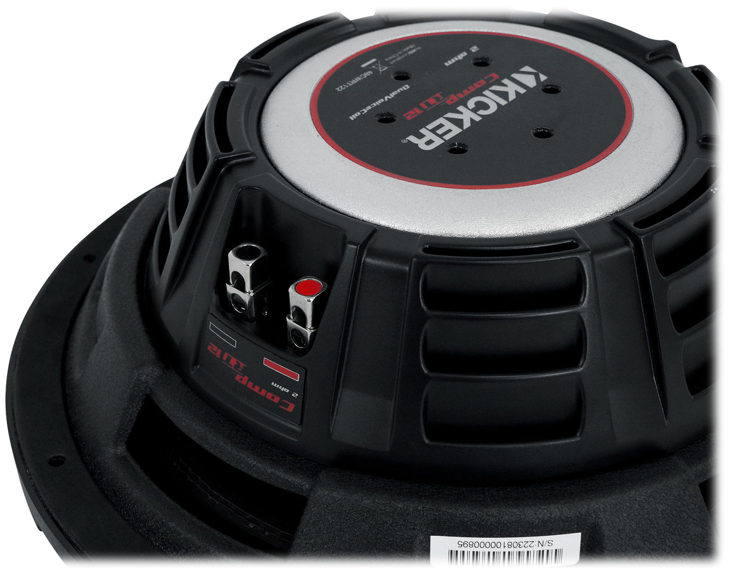 KICKER 48CWRT122 CompRT 1000w Shallow 12" Subwoofer DVC 2-ohm Car Sub COMPRT12 [Open Box]