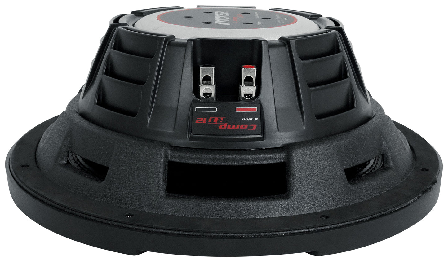 KICKER 48CWRT122 CompRT 1000w Shallow 12" Subwoofer DVC 2-ohm Car Sub COMPRT12 [Open Box]