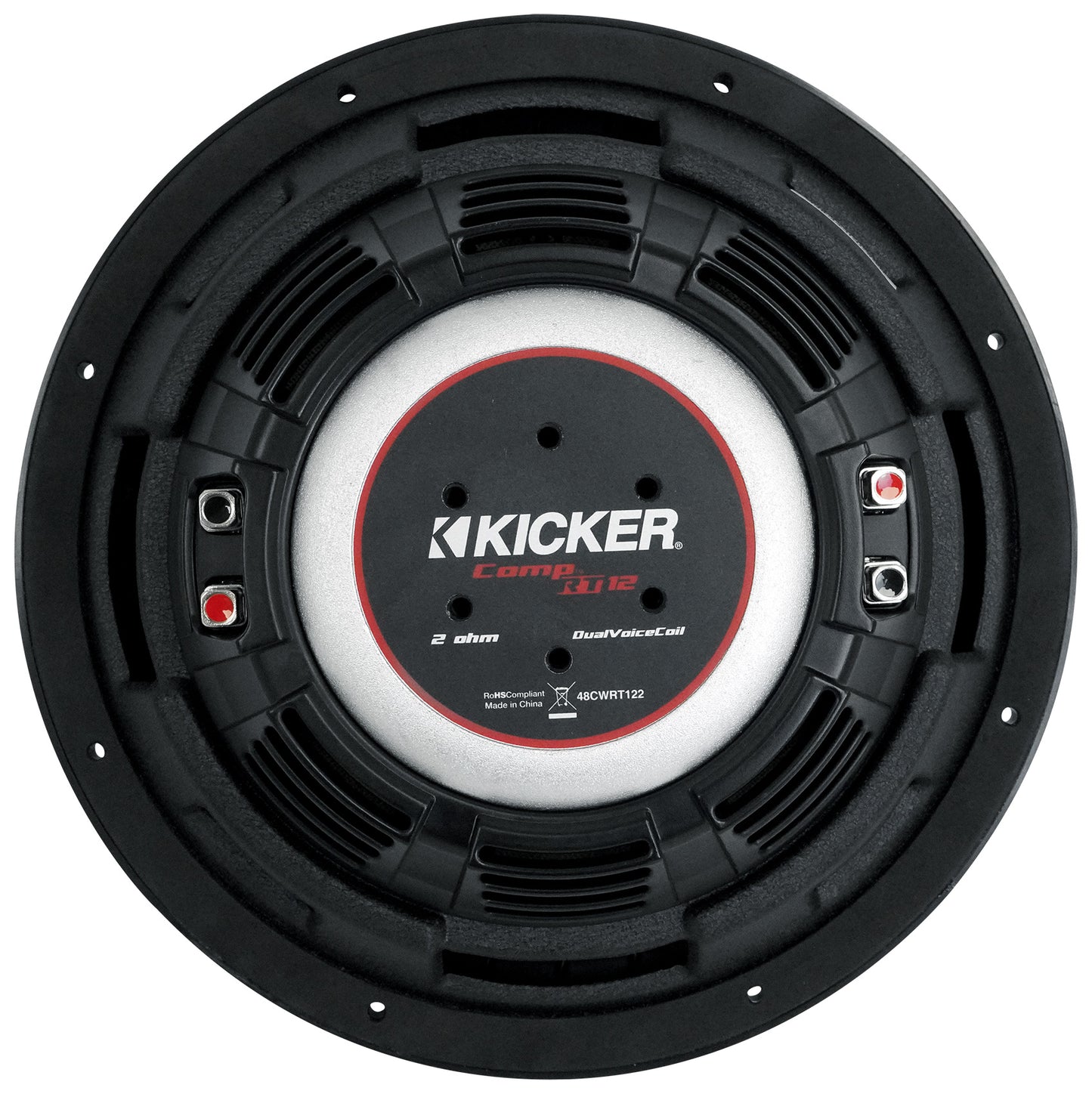 KICKER 48CWRT122 CompRT 1000w Shallow 12" Subwoofer DVC 2-ohm Car Sub COMPRT12 [Open Box]