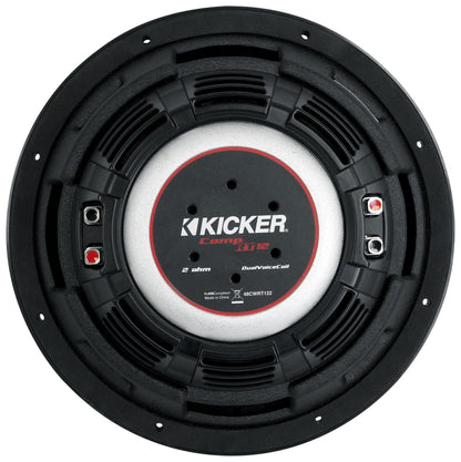 KICKER 48CWRT122 CompRT 1000w Shallow 12" Subwoofer DVC 2-ohm Car Sub COMPRT12 [Open Box]