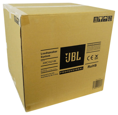 JBL AWC15LF-BK 15" Black Indoor/Outdoor 70V Surface Mount Commercial Subwoofer [Open Box]