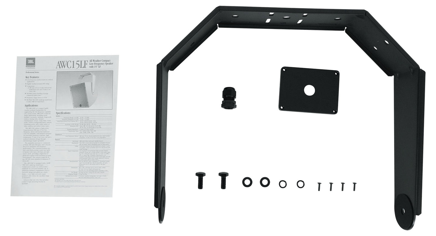 JBL AWC15LF-BK 15" Black Indoor/Outdoor 70V Surface Mount Commercial Subwoofer [Open Box]