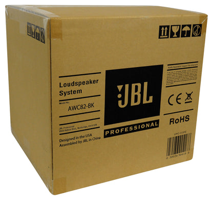 JBL AWC82-BK 8" 200w Black Indoor/Outdoor 70V Surface Mount Commercial Speaker [Open Box]