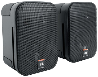 Pair JBL C1PRO Control 1 PRO Black 5.25" Wall Mount Home/Commercial Speakers [Open Box]