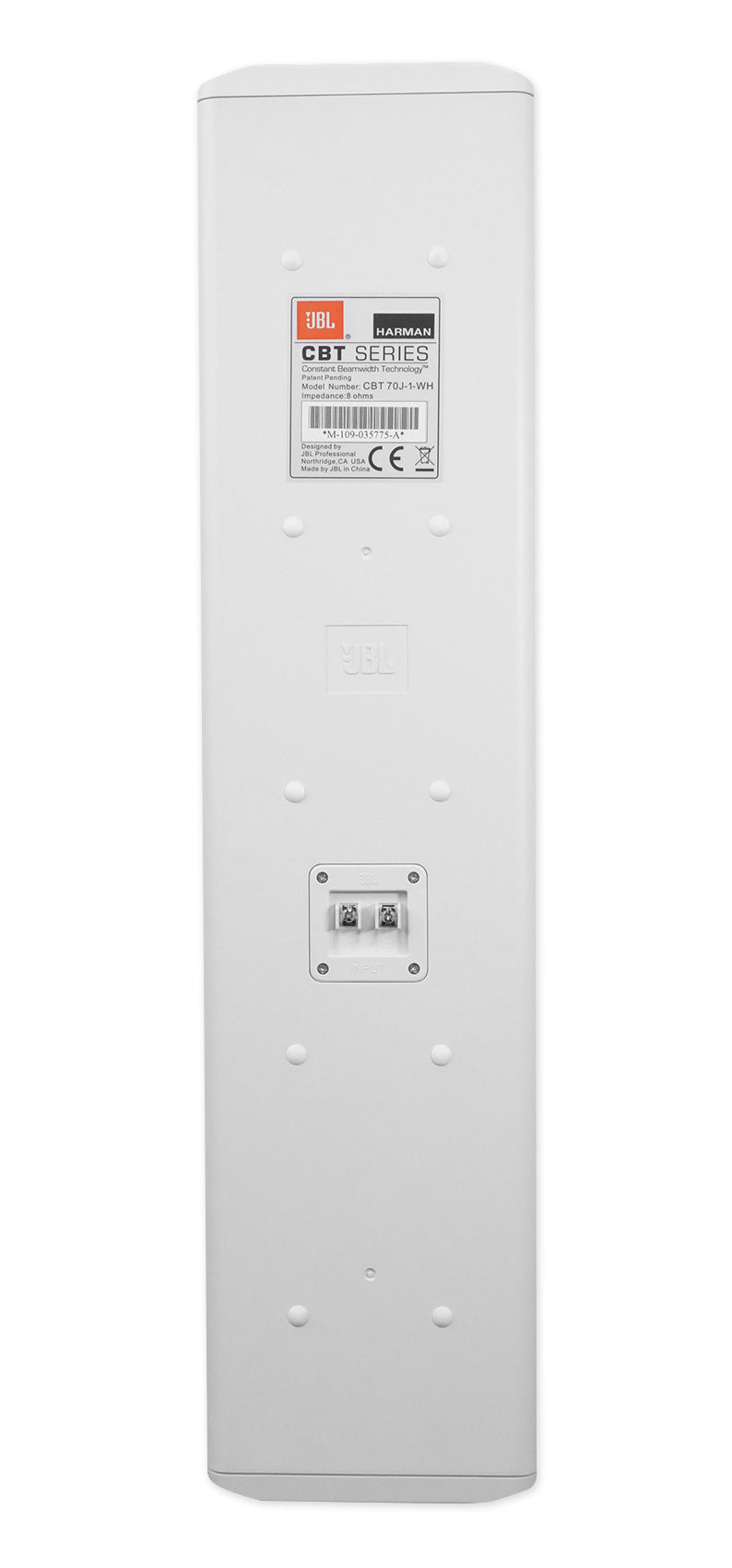 JBL CBT 70J-1-WH 500w 2-Way Swivel Wall Mount Line Array Column Speaker in White [Open Box]