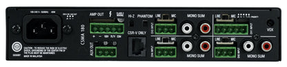JBL CSMA 180 80w Commercial 70v Amplifier Mixer For Restaurant/Bar/Cafe CSMA180 [Open Box]