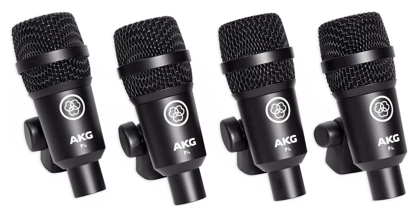 AKG Drum Set Session I (7) Microphone Kit w/ Bass/Overhead/Snare/Tom+Clamps+Case [Open Box]
