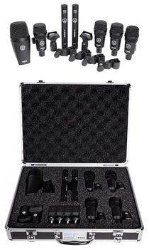 AKG Drum Set Session I (7) Microphone Kit w/ Bass/Overhead/Snare/Tom+Clamps+Case [Open Box]