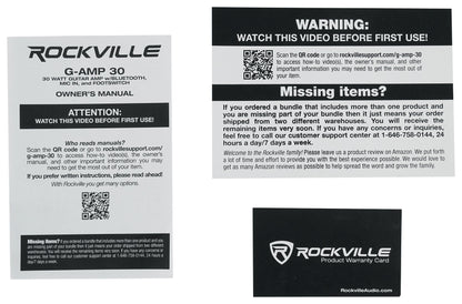 G-AMP 30 + RMC-XLR Microphone Bundle