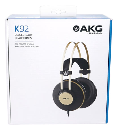 AKG K92 Closed-back Studio/Production.Podcast Monitor Headphones [Open Box]