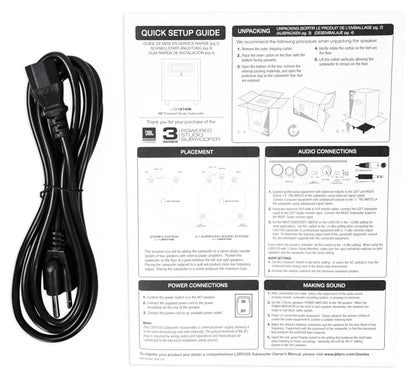 JBL LSR310S 10" 200 Watt Powered Subwoofer Ported Studio Sub w/Downfiring Driver [Open Box]