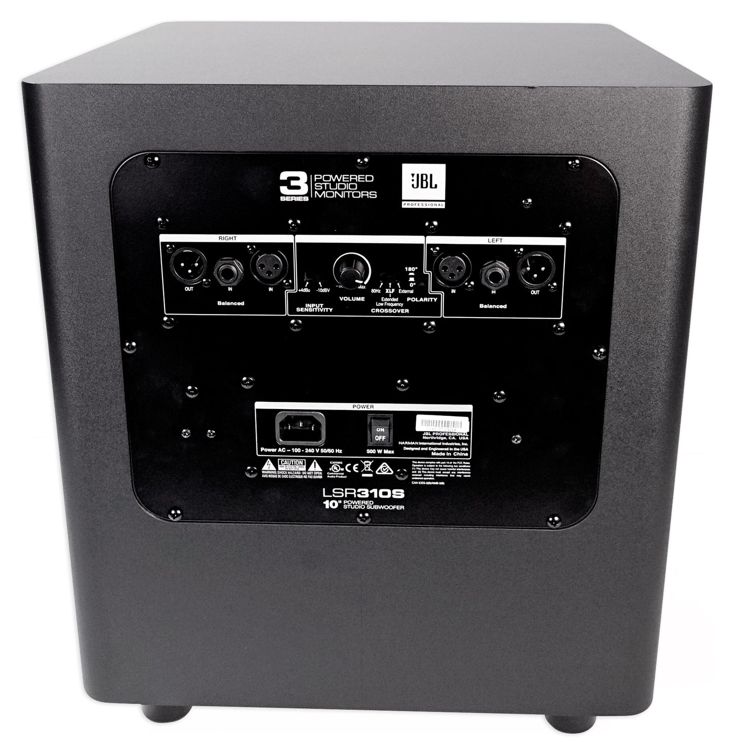 JBL LSR310S 10" 200 Watt Powered Subwoofer Ported Studio Sub w/Downfiring Driver [Open Box]