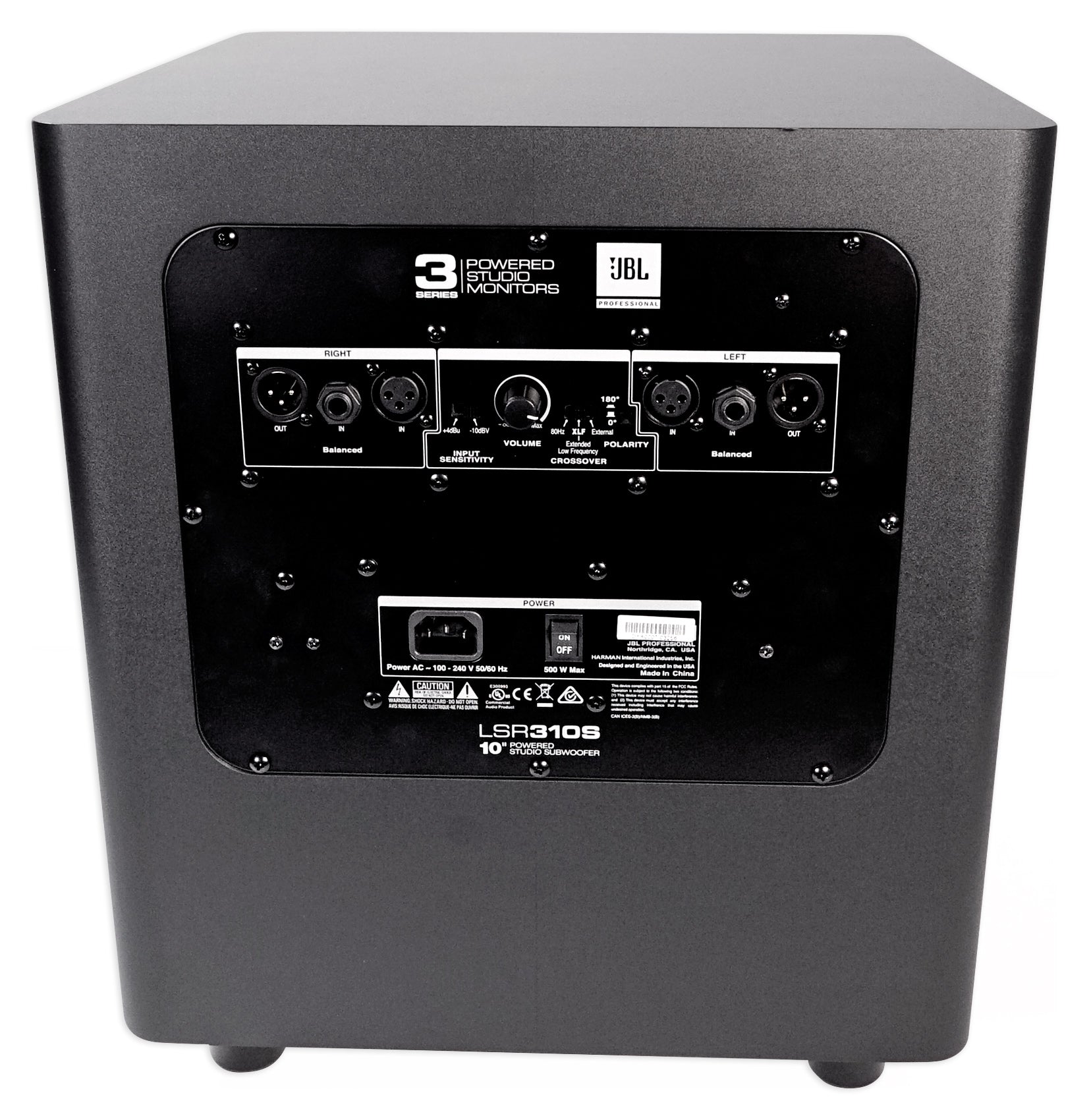 JBL LSR310S 10" 200 Watt Powered Subwoofer Ported Studio Sub w/Downfiring Driver [Open Box]