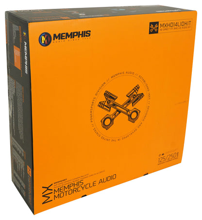 Memphis Audio MX14HDLIDKIT Harley Davidson OEM PlugnPlay 6x9 Saddle Bag Speakers [Open Box]