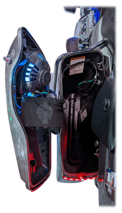 Memphis Audio MX14HDLIDKIT Harley Davidson OEM PlugnPlay 6x9 Saddle Bag Speakers [Open Box]