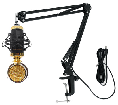 RCM02 Condenser Microphone + Audio-Technica Boom Arm Bundle