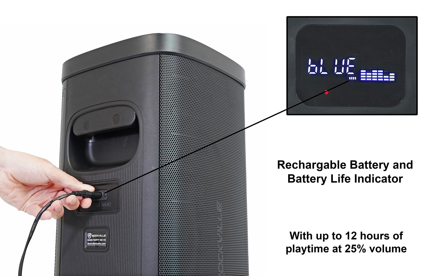 BASS PARTY 65 V2 Speaker + JBL Wireless Microphones Bundle