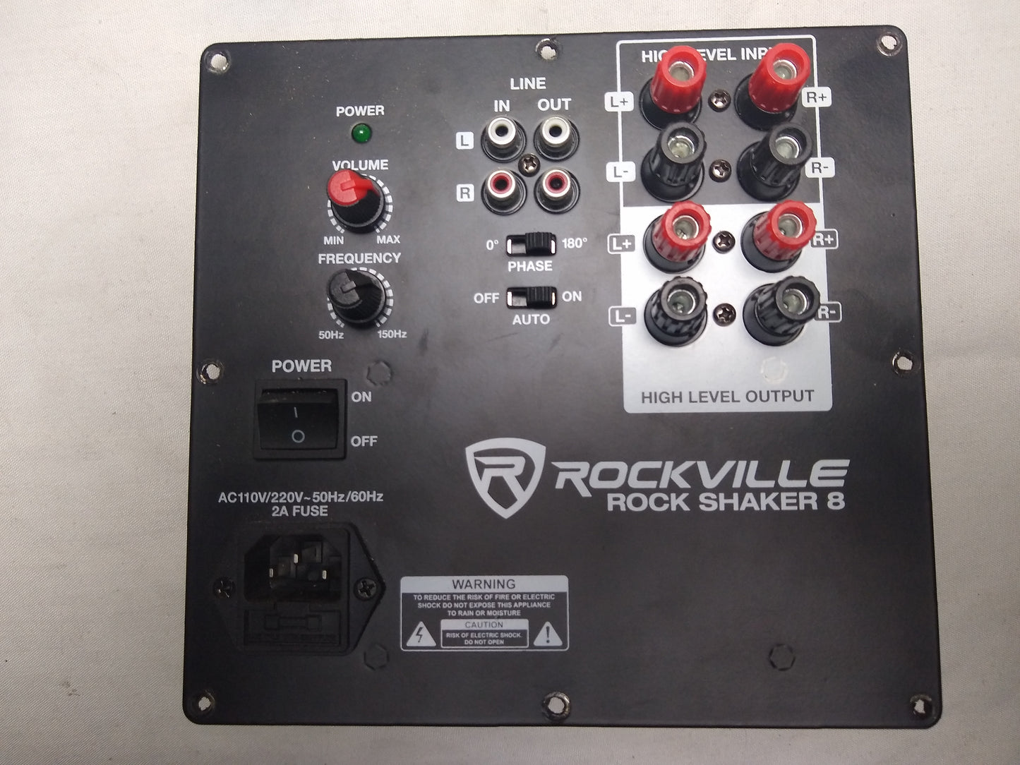 ROCK SHAKER 8 AMP PLATE