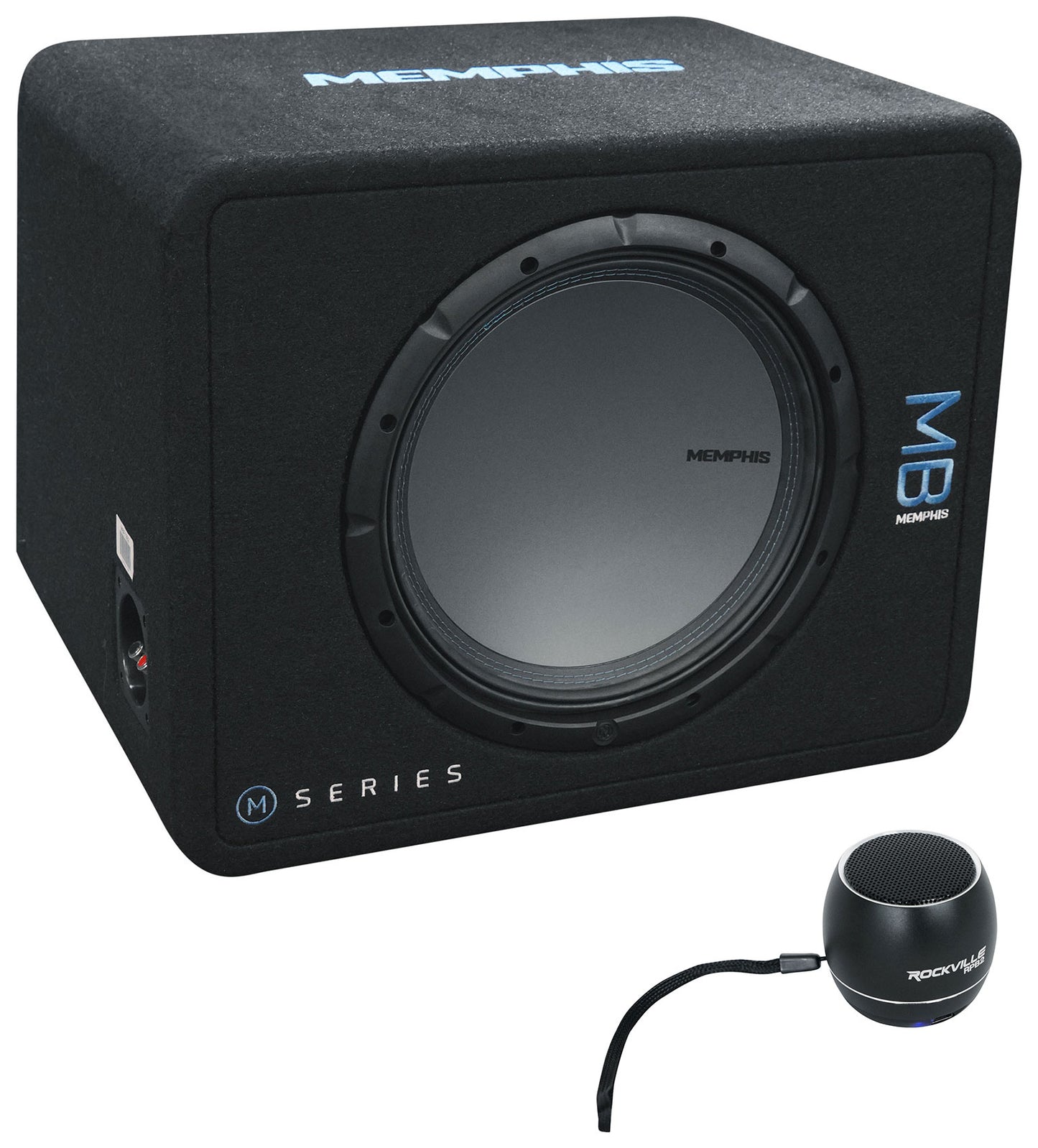 Memphis Audio MBE12S2 MB 12" 1000w Loaded Car Audio Subwoofer+Bluetooth Speaker