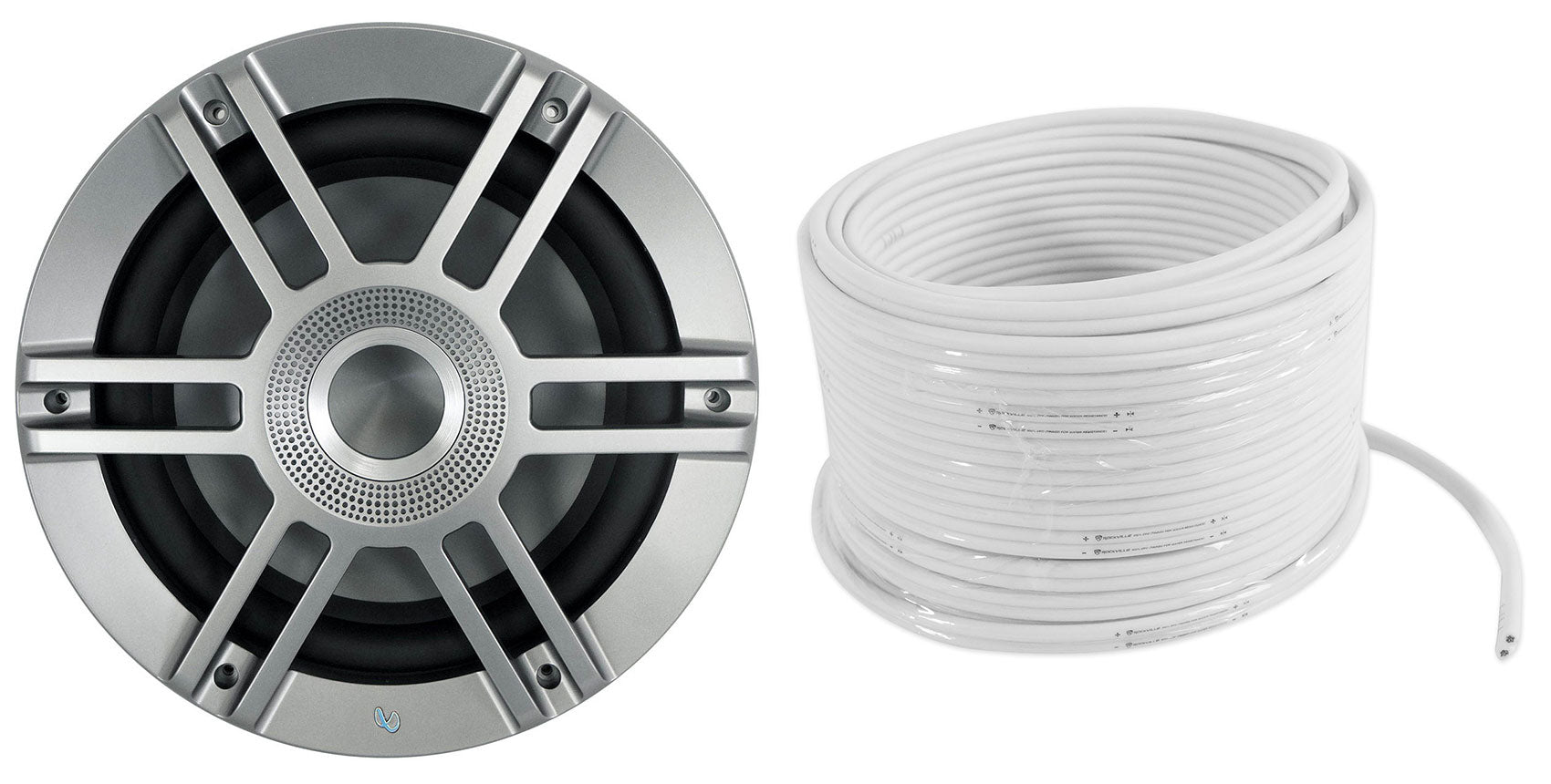 Infinity KAPPA 1050M 10" 900 Watt Marine Subwoofer w/ RGB Lighting+Speaker Wire