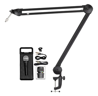 RMC-XLR Microphone + 512-BBA Boom Arm Bundle