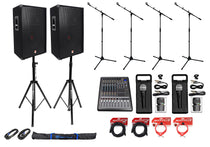 RSG15 15" Speakers 2-Pack + RPM870 Powered Mixer Bundle
