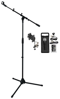 RVMIC1 Tripod Mic Stand + iStand 44 Mount + Wired Mic Bundle