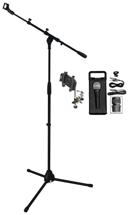RVMIC1 Tripod Mic Stand + iStand 44 Mount + Wired Mic Bundle