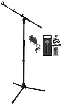 RVMIC1 Tripod Mic Stand + iStand 44 Mount + Karaoke Mic Bundle