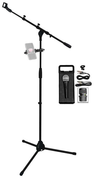 RVMIC1 V2 Mic Stand + IPS55 Mount + RMC-XLR Microphone Bundle