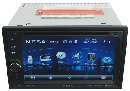 NESA NS-651N 6.5" Car Monitor w/DVD/Bluetooth/GPS/Android PhoneLink+Backup Cam