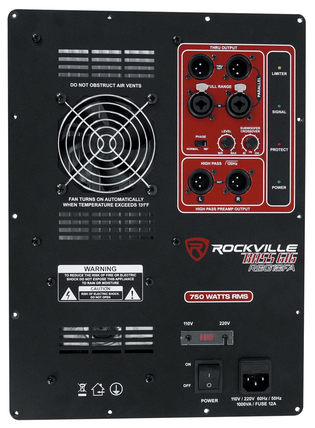 RBG18FA AMPLIFIER PLATE