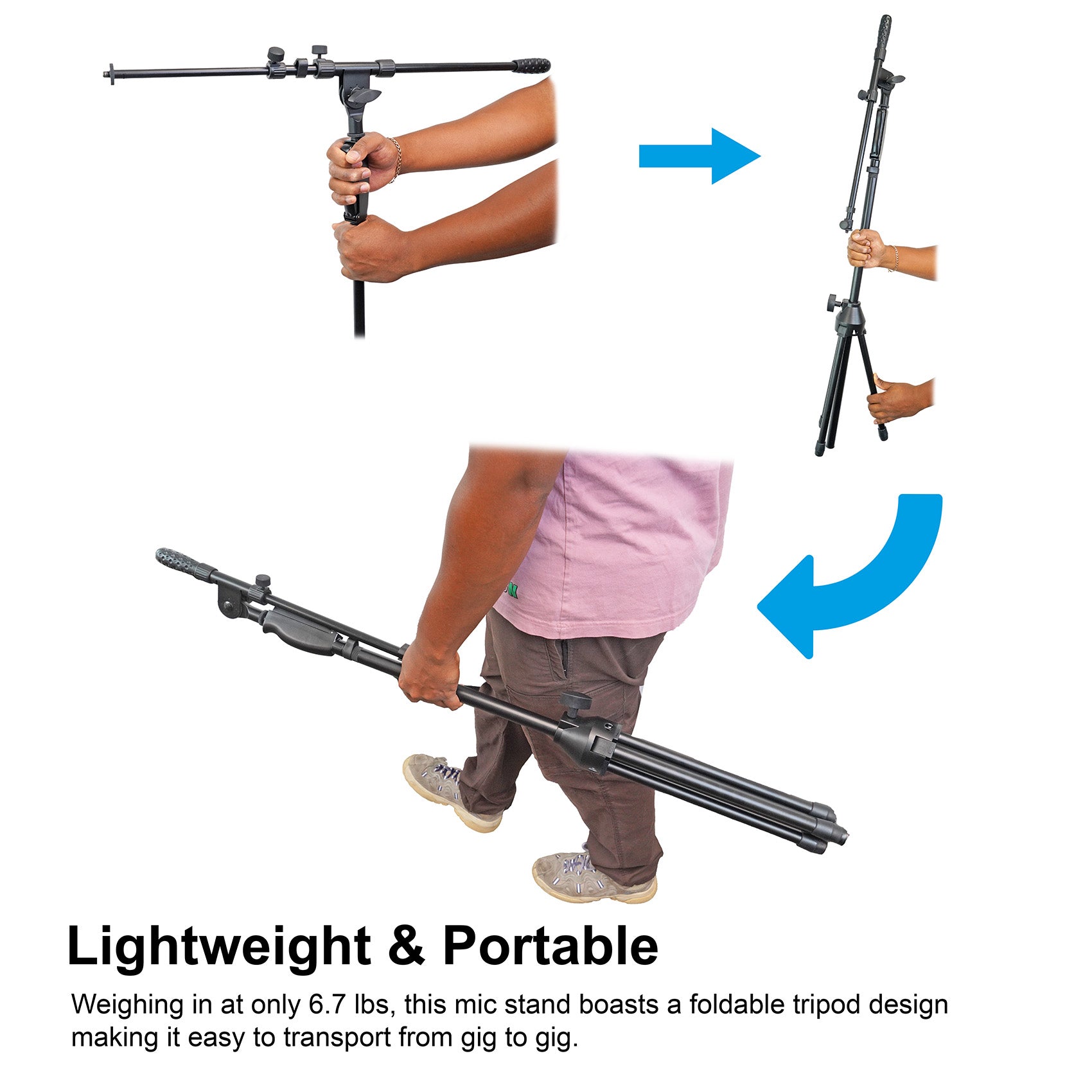 RVMIC3 V2 Mic Stand + iStand 22 Tablet/Phone Holder Bundle