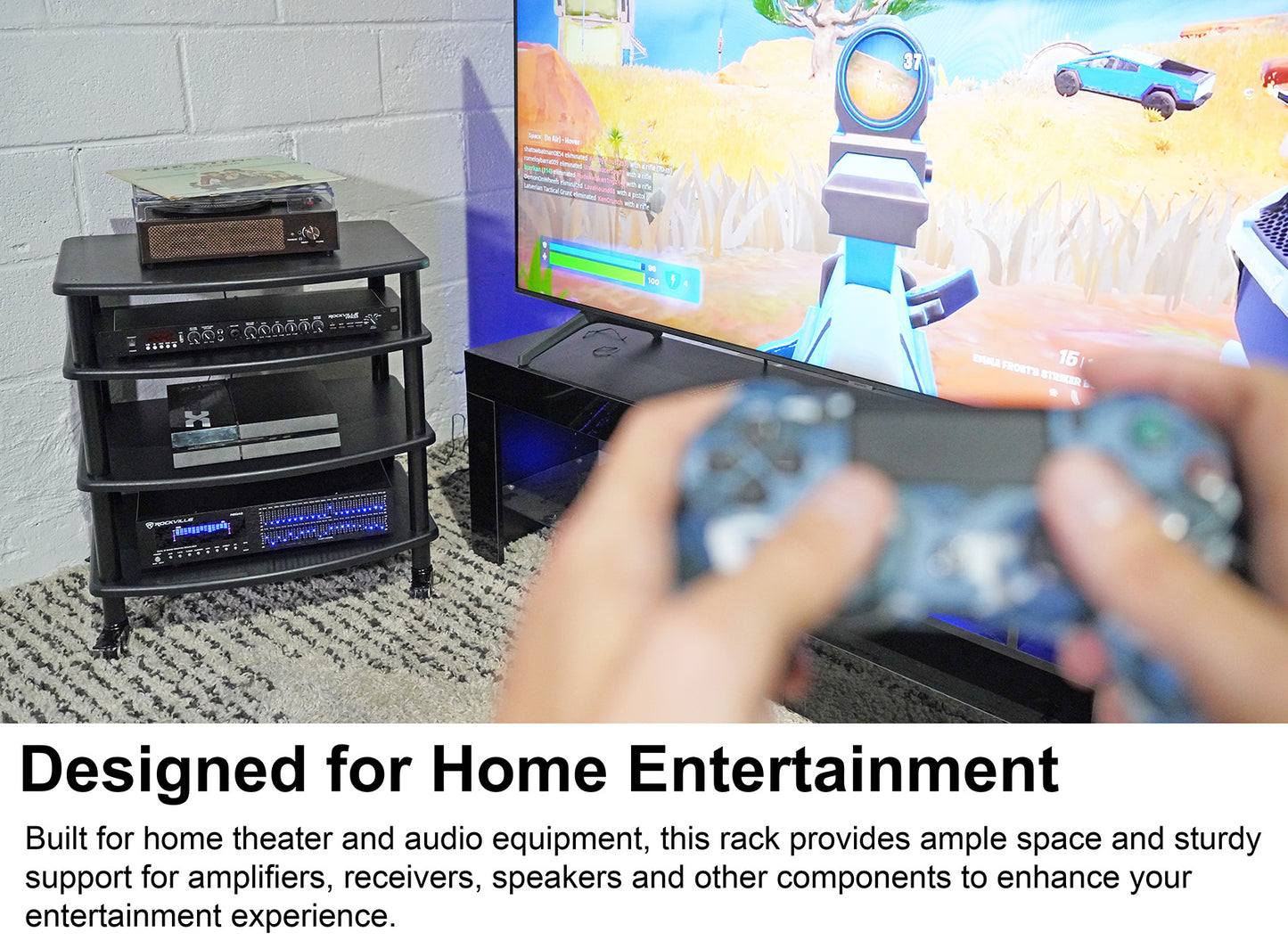 FLX Black 4-Shelf + FLX Black Add-On Shelf Bundle