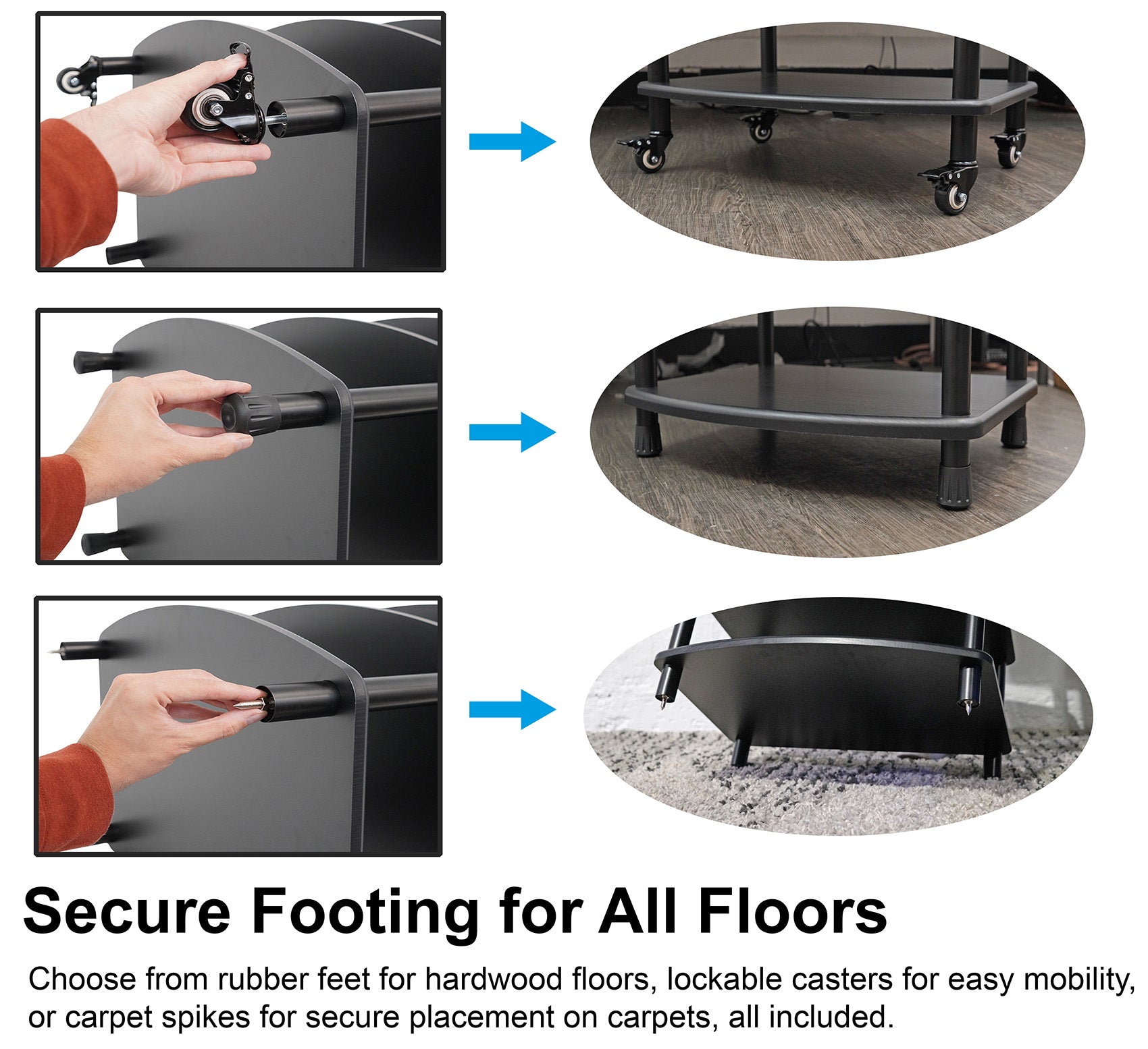 FLX Black 4-Shelf + FLX Black Add-On Shelf Bundle