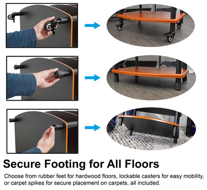 FLX Classic Wood 4-Shelf + Classic Wood Add-On Shelf Bundle